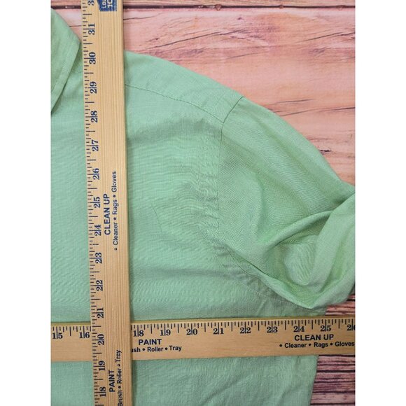 Ralph Lauren Mens Green Classic Fit Button-Down Shirt Large - Picture 7 of 8